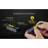 Torcia frontale Nitecore HU2000, 10 LED, batteria ricaricabile agli ioni di litio USB, alluminio+policarbonato, impermeabile IP68