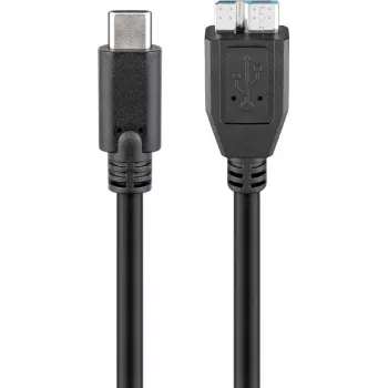 Wentronic goobay - Cavo USB - Micro-USB Type-B (connettore maschio) a USB-C (connettore maschio) - USB 3.1 - 60 cm - connettore C reversibile (67995)