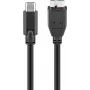 Wentronic goobay - Cavo USB - Micro-USB Type-B (connettore maschio) a USB-C (connettore maschio) - USB 3.1 - 60 cm - connettore C reversibile (67995)
