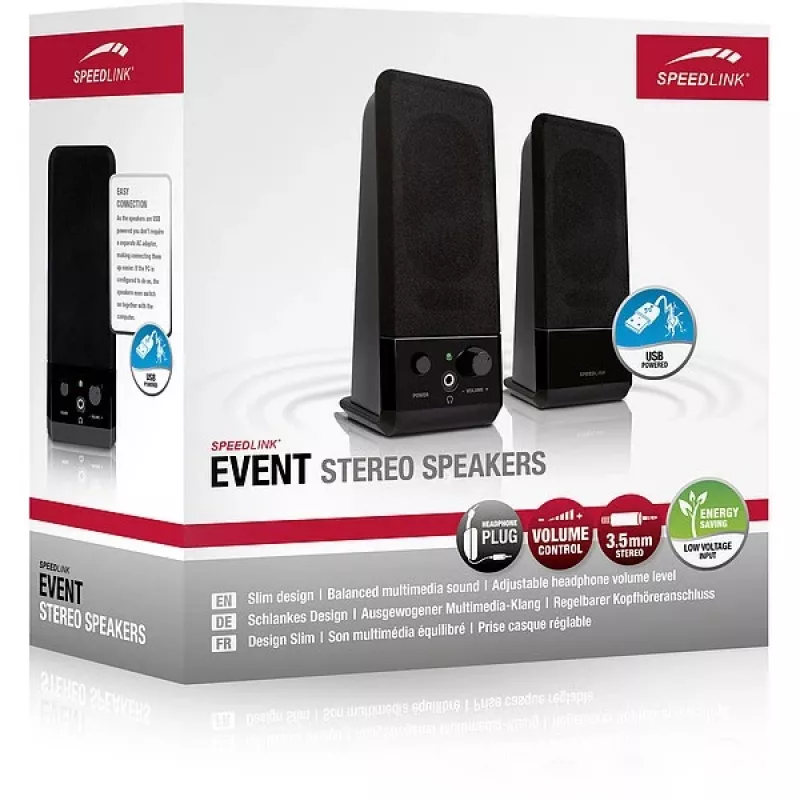 Altoparlante SPEEDLINK EVENT nero con filo 5 W