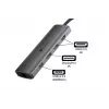 Alcasa HUB-C001A hub interfaccia USB Type-C 5000 Mbit/s antracite
