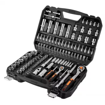 Set di chiavi a bussola 1/4, 1/2, con 110 pz., CrV