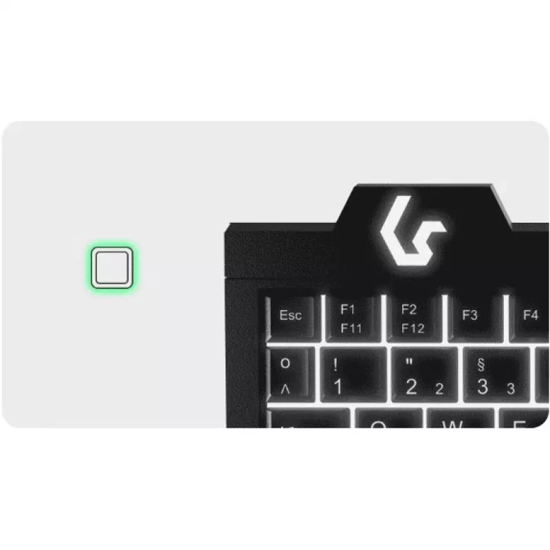 Tastiera KeySonic KSK-3210ELU (DE) home USB QWERTZ tedesco nero
