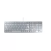 Tastiera CHERRY KC 6000 sottile universale USB QWERTZ tedesco argento