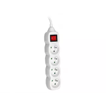 PowerWatch 3 m (4 prese) bianco con interruttore