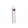 PowerWatch 3 m (4 prese) bianco con interruttore