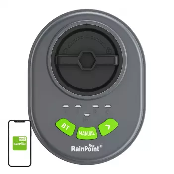 Controllo irrigazione RainPoint HIC406B — controllo a 4 zone con app Bluetooth
