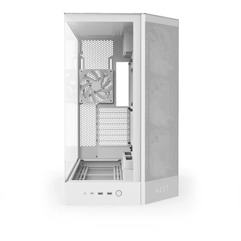 Case PC NZXT H9 Flow RGB midi tower bianco