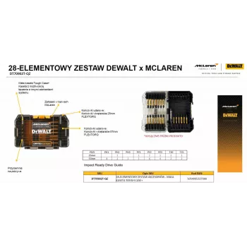 DEWALT FLEXTORQ SET PUNTE 28 pz. /MCALREN