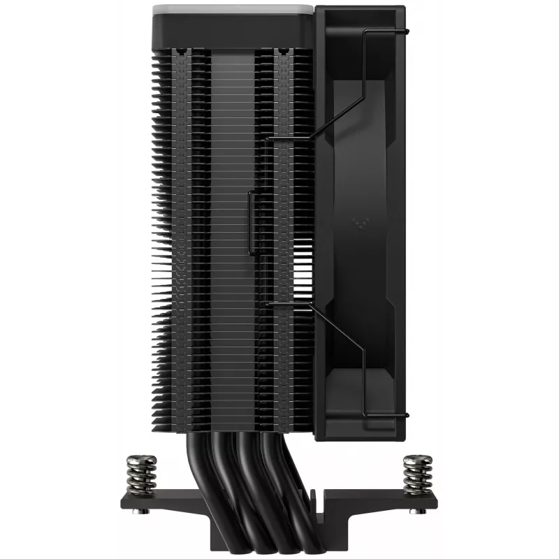 Ventola DeepCool AG400 BK ARGB V2 120 mm nero — ventola dissipatore CPU da 120 mm con cuscinetto idraulico, supporto multi-socket