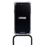 Collana per telefono Lookabe per iPhone 7/8 Plus — catena oro, custodia nera