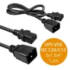 Cavo di alimentazione Qoltec 53991 nero 1,2 m C20 C13 femmina