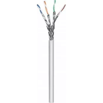 Cavo Intellinet Network Bulk Cat7, 23 AWG, filo massiccio, 100 m, grigio, rame, S/FTP, LSZH, classificato CPR-Dca, rotolo