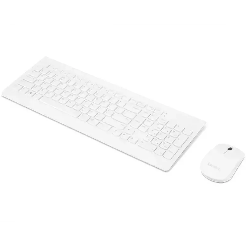 Lenovo GX30W75336 510 kit wireless tastiera e mouse, 2,4 GHz nano USB, bianco