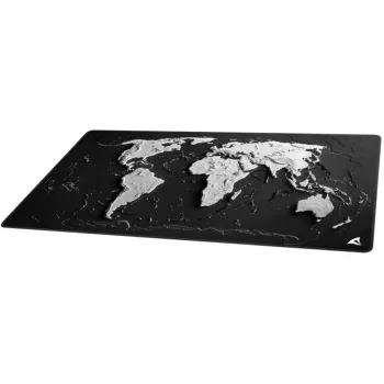 Tappetino gaming Sharkoon SKILLER SGP40 D14, design mappa del mondo, nero/bianco, 1000 x 500 mm