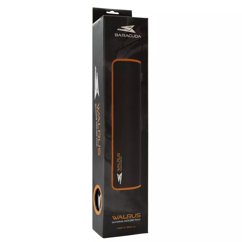 Tappetino per mouse Baracuda BGMP-021 Walrus nero/arancione 400x300 L