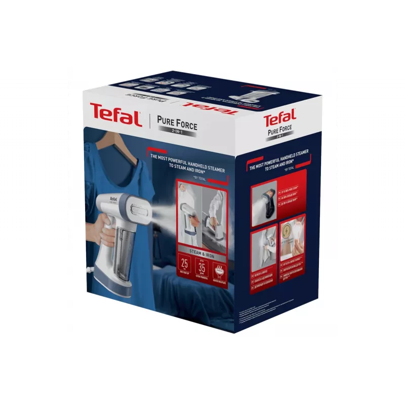 Pulitore a vapore portatile Tefal DT8722E0, 1800 W, serbatoio acqua 0,18 L