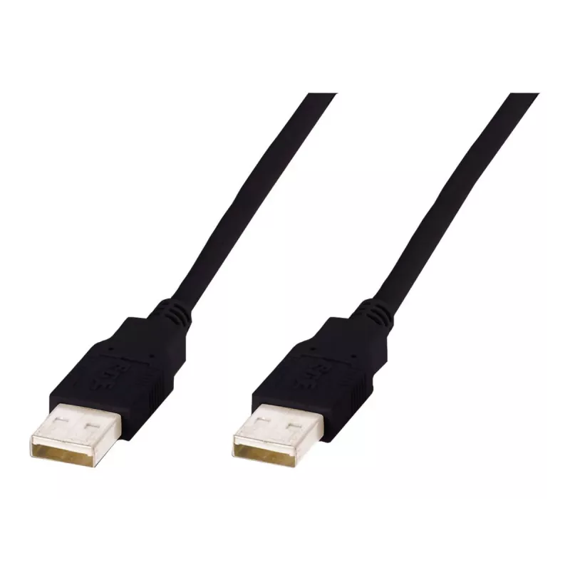 Assmann cavo di collegamento USB, Type-A M/M, 3,0 m, compatibile USB 2.0, UL, nero (AK-300100-030-S)