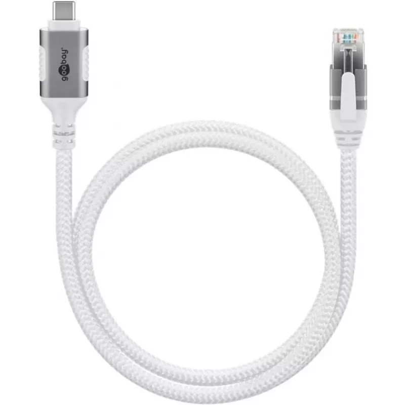 Goobay 74177 - Adattatore di rete cavo USB 3.1 Type-C Gigabit Ethernet 3 m - Scheda di rete - 1.000 Mbps (74177)