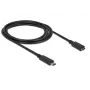 Cavo USB DeLOCK SuperSpeed USB 3.2 Gen 1 2 m USB-C nero