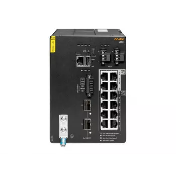 Hewlett Packard Enterprise HPE Aruba 4100i - Switch - 8 x 10/100/1000 (PoE Class 4) + 4 x 10/100/1000 (PoE Class 6) + 2 x SFP+ - montaggio su guida DIN - PoE Class 4 / PoE Class