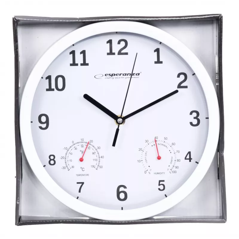 Esperanza EHC016W orologio da parete/da tavolo al quarzo rotondo bianco