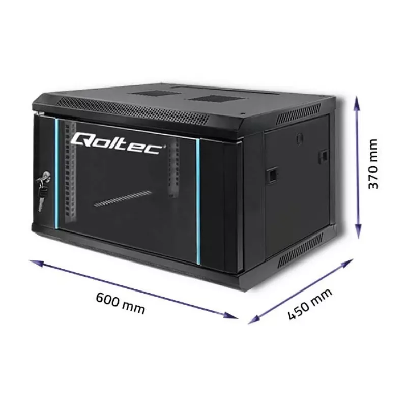 Armadio RACK Qoltec 54462 19 | 6U | 600 x 370 x 450