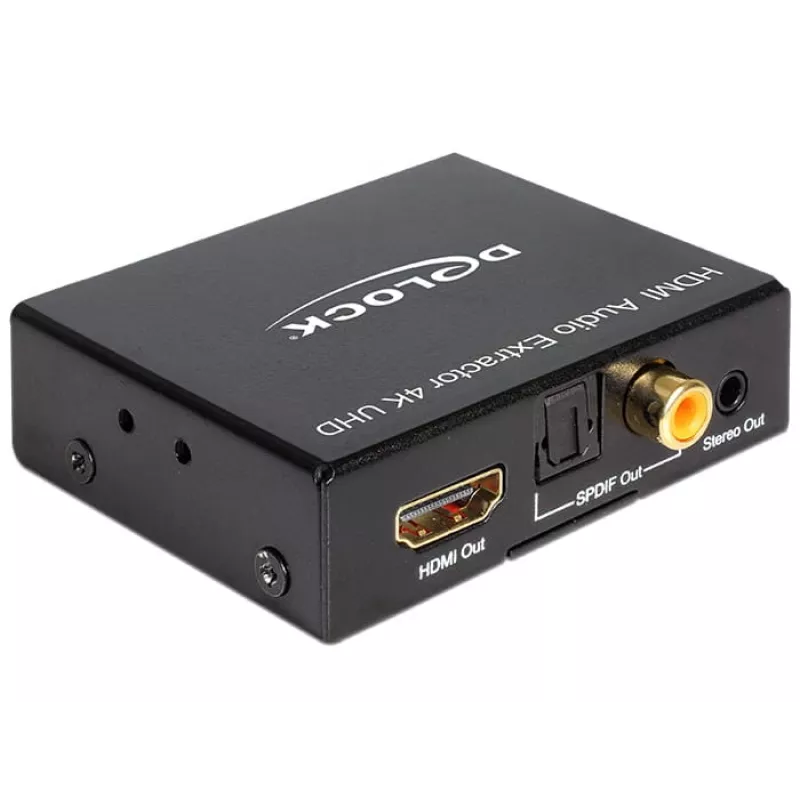 Estrattore audio HDMI stereo / 5.1 canali 4K, adattatore nero