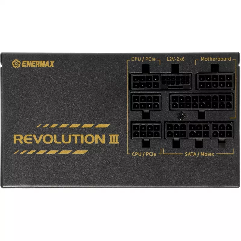 Alimentatore ENERMAX ERV1000G-AHG-MAC, 1000 W, 20+4-Pin ATX, completamente modulare, 80 PLUS Gold, nero