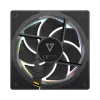 Ventola per case MODECOM VOLCANO LOOP 120 ARGB, 120 mm, PWM, 400–1400 giri/min, nero