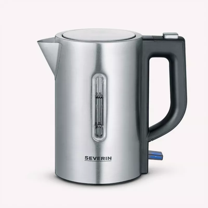 Severin WK3647 bollitore acciaio inox-spazzolato nero (WK3647)