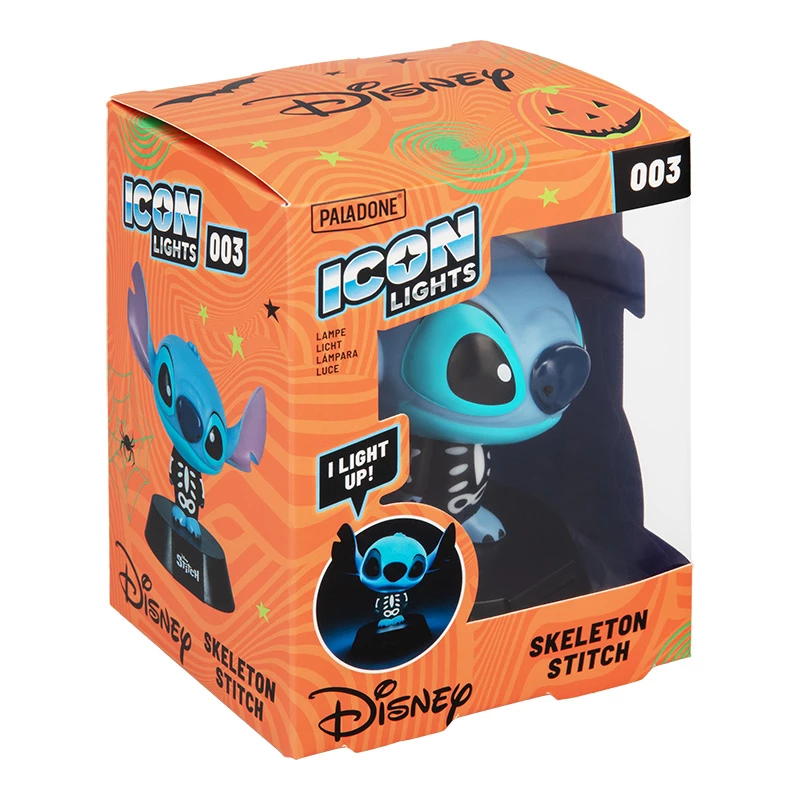 Lampada da tavolo Paladone Stitch Skeleton Icon Light – luce notturna a figura