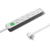 Qoltec 50290 ciabatta elettrica 1,8 m 5 prese AC per interni bianco