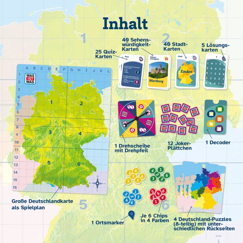 WAS IST WAS - Entdecke Germany, gioco da tavolo