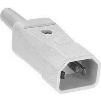 Connettore maschio C14 Bachmann 915.971 grigio