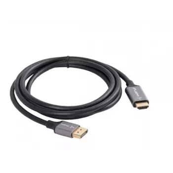 Lanberg CA-DPHD-20CU-0018-BK adattatore cavo video 1,8 m DisplayPort HDMI Type-A (standard) nero, argento