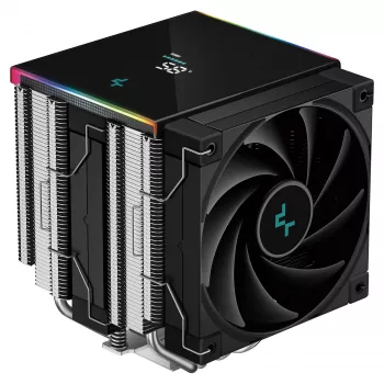 Dissipatore ad aria CPU DeepCool AK620 Digital SE, dual-tower, 6x heatpipe Ø6mm, 2x ventole PWM da 120mm, RGB, altezza 161 mm