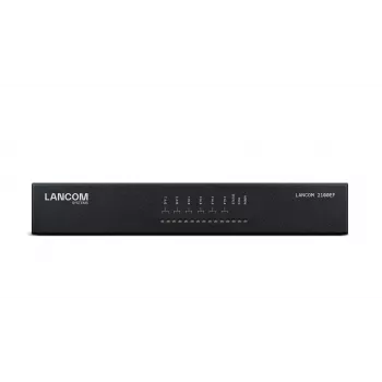 LANCOM 2100EF – Gateway SD-WAN – con fibra ottica ed Ethernet – 1GbE, 2.5GbE – 1U – gestito in cloud – installazione a tavolo/rack (61109)