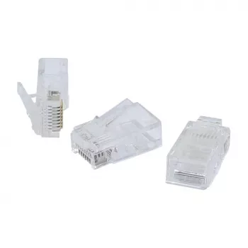Synergy 21 S215694 Connettori RJ-45, non schermati, confezione da 100, per cavo piatto