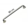 Maniglione in acciaio inox a due mani per bagno 80 cm