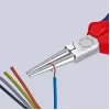 KNIPEX 30 35 160 – Pinza piatta a punte – 2,5 mm – 4,1 cm – Acciaio – Blu/Rosso – 16 cm