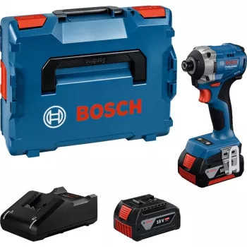 Avvitatore a impulsi a batteria Bosch GDR 18V-215 con 2 batterie da 4,0Ah