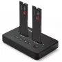 Docking station QOLTEC 52366 — doppio SSD M.2 NVMe PCIe, USB-C 20Gb/s, supporta fino a 2×8TB, clonazione offline