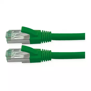 ROLINE RM Patchkabel Cat.6A S/FTP (PiMF), verde, 0,3 m