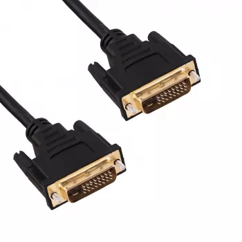 Cavo DVI-D Dual-Link Akyga AK-AV-06 (24+1), connettore maschio su connettore maschio, 1,8 m, nero