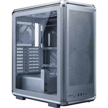 Case PC Cooler Master MasterFrame 500 Mesh, Midi-Tower, E-ATX, vetro temperato – argento