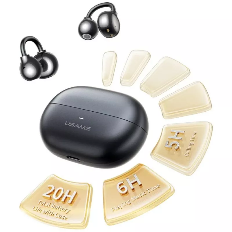 Cuffie Bluetooth R02 Clip-on grigie