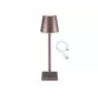 Lampada da tavolo ricaricabile Beper P201UTP103, interruttore touch, 2 W