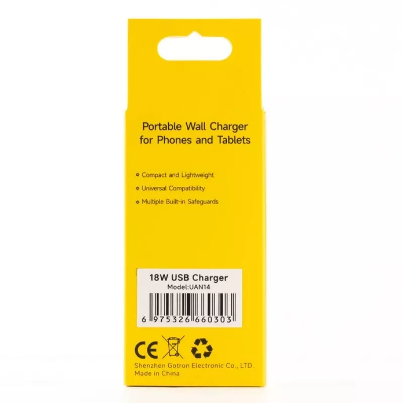 Caricabatterie 18W per serie Armor 15, 16, Pad Pro, Tab A11 — UleFone UF-CHAR-18WR