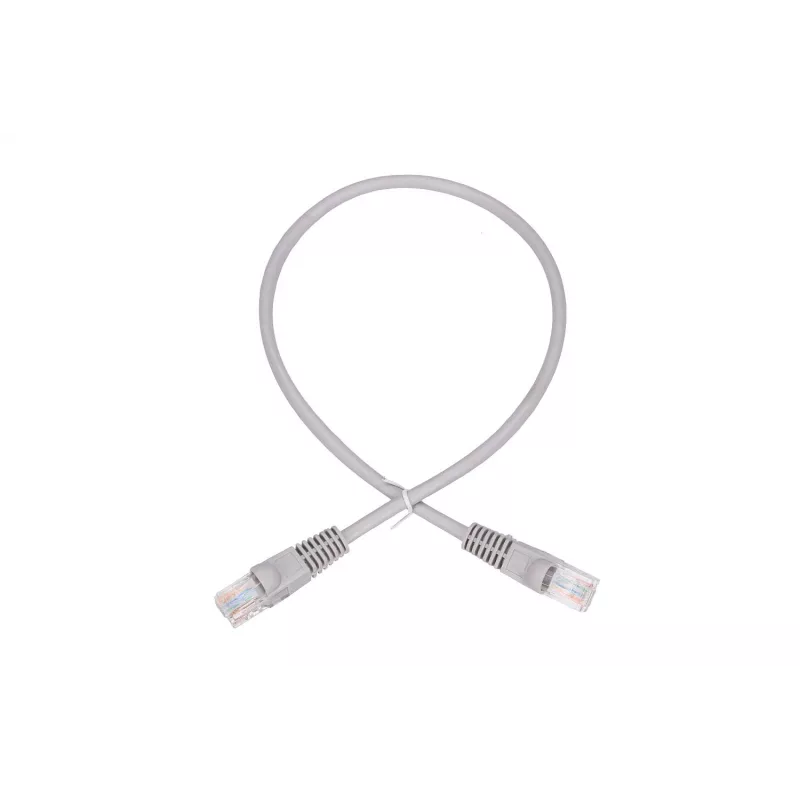 Cavo patch LAN Extralink Cat.5e RJ-45 U/UTP 0,5 m grigio